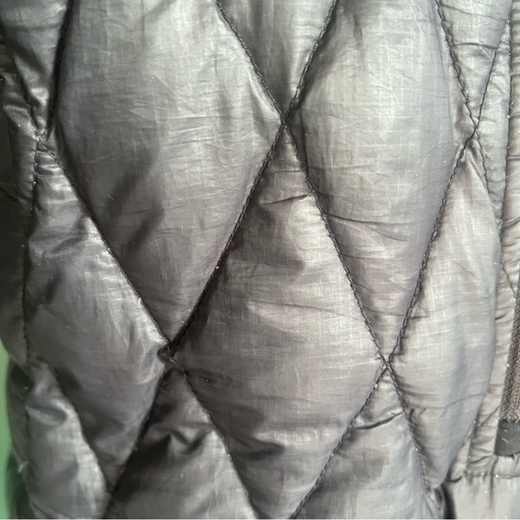 Vintage MEC Down Filled 3/4 Zip Puffer Jacket - Black Winter Down Coat - Picture 14 of 16